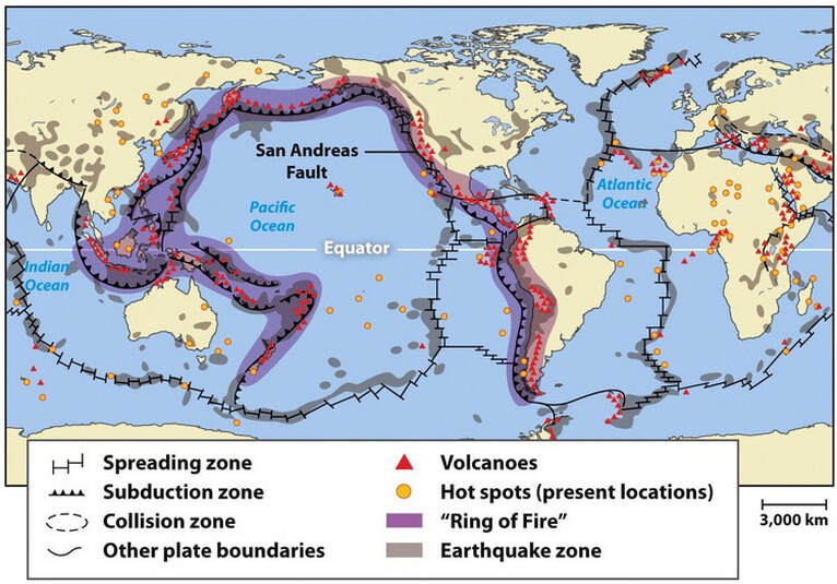 plate tectonics earthquakes and volcanoes